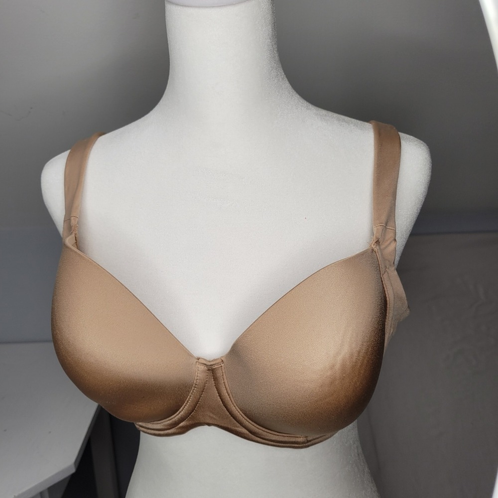 Soma Stunning Support Smooth‎ Full Coverage Bra 34D Beige Comfortable Adjustable - Picture 2 of 12